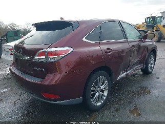 2013 Lexus RX 450h, VIN JTJZB1BA2D2007987. Zdjęcie 4 z 6 z aukcji IAAI. Katalog aut z USA OpenDataCar.