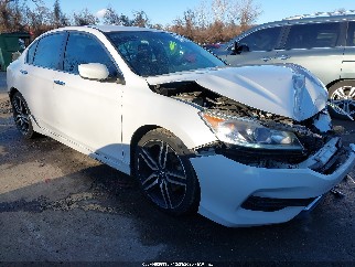 2016 Honda Accord, VIN 1HGCR2F57GA213373. Photo 1 of 6 from IAAI auction. OpenDataCar US salvage catalog.