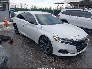 2022 Honda Accord, VIN 1HGCV1F4XNA047053. Фото 1 з 6 з аукціону IAAI. Каталог авто зі США OpenDataCar.