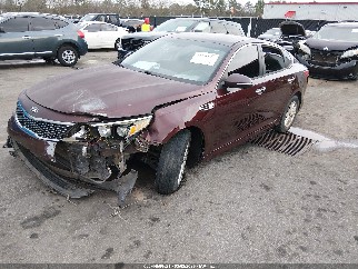 2016 Kia Optima, VIN 5XXGT4L39GG112968. Фото 2 из 6 с аукциона IAAI. Каталог авто из США OpenDataCar.