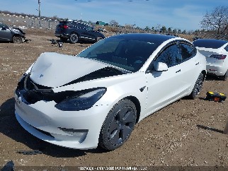 2023 Tesla Model 3, VIN 5YJ3E1EA4PF482845. Photo 2 of 6 from IAAI auction. OpenDataCar US salvage catalog.