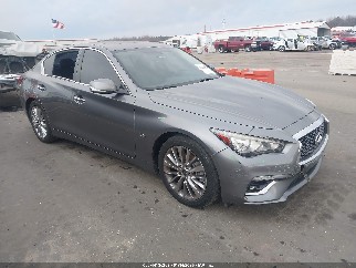 2019 Infiniti Q50, VIN JN1EV7AP5KM516736. Photo 1 of 6 from IAAI auction. OpenDataCar US salvage catalog.