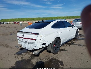 2022 Hyundai Sonata, VIN 5NPEK4JC3NH146337. Фото 4 з 6 з аукціону IAAI. Каталог авто зі США OpenDataCar.
