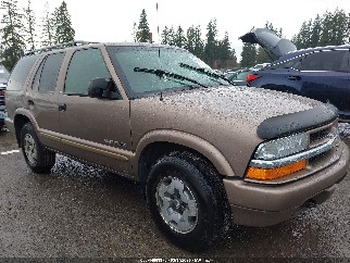 2002 Chevrolet Blazer, VIN 1GNDT13W72K203206. Фото 1 з 6 з аукціону IAAI. Каталог авто зі США OpenDataCar.