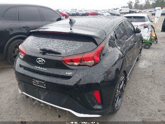 2019 Hyundai Veloster, VIN KMHTH6AB9KU006945. Photo 4 of 6 from IAAI auction. OpenDataCar US salvage catalog.