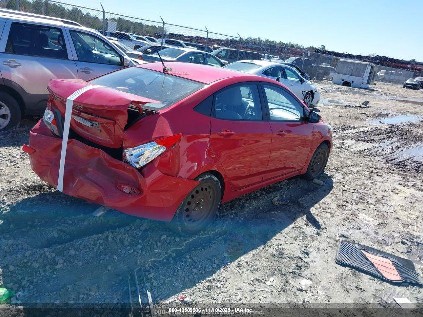 2014 Hyundai Accent, VIN KMHCU4AE8EU711928. Фото 4 з 6 з аукціону IAAI. Каталог авто зі США OpenDataCar.