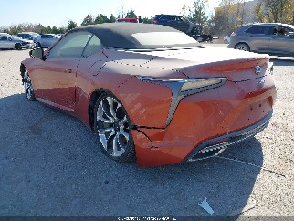 2021 Lexus LC 500, VIN JTHKPAAY7MA102280. Фото 3 из 6 с аукциона IAAI. Каталог авто из США OpenDataCar.