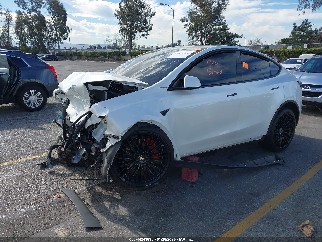 2022 Tesla Model Y, VIN 7SAYGDEF8NF445617. Фото 2 з 6 з аукціону IAAI. Каталог авто зі США OpenDataCar.