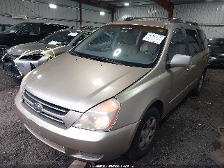 2006 Kia Sedona, VIN KNDMB233266085541. Фото 2 из 6 с аукциона IAAI. Каталог авто из США OpenDataCar.