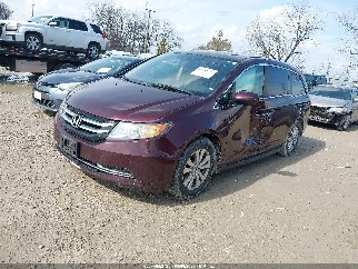 2014 Honda Odyssey, VIN 5FNRL5H66EB067148. Фото 2 з 6 з аукціону IAAI. Каталог авто зі США OpenDataCar.