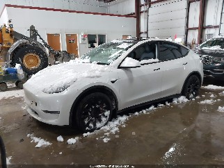 2021 Tesla Model Y, VIN 5YJYGDEE5MF242039. Фото 2 з 6 з аукціону IAAI. Каталог авто зі США OpenDataCar.