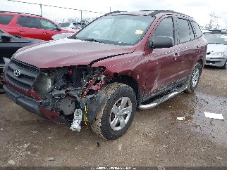 2009 Hyundai Santa Fe, VIN 5NMSG13D79H286449. Photo 2 of 6 from IAAI auction. OpenDataCar US salvage catalog.