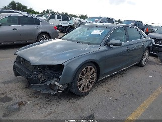 2014 Audi A8, VIN WAURGAFD9EN012884. Фото 2 з 6 з аукціону IAAI. Каталог авто зі США OpenDataCar.