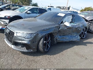 2016 Audi RS7, VIN WUAW2BFC7GN901187. Фото 2 из 6 с аукциона IAAI. Каталог авто из США OpenDataCar.