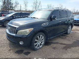 2011 Infiniti QX56, VIN JN8AZ2NE3B9004055. Фото 2 з 6 з аукціону IAAI. Каталог авто зі США OpenDataCar.