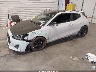 2019 Hyundai Veloster, VIN KMHTH6AB4KU002754. Photo 2 of 6 from IAAI auction. OpenDataCar US salvage catalog.