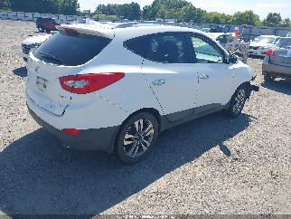 2014 Hyundai Tucson, VIN KM8JU3AG7EU858521. Фото 4 з 6 з аукціону IAAI. Каталог авто зі США OpenDataCar.