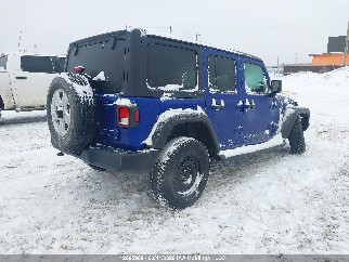 2020 Jeep Wrangler Unlimited, VIN 1C4HJXDG4LW307043. Фото 4 из 6 с аукциона IAAI. Каталог авто из США OpenDataCar.