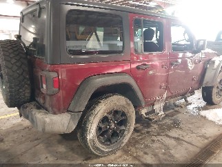 2021 Jeep Wrangler Unlimited, VIN 1C4HJXDG2MW699425. Фото 4 з 6 з аукціону IAAI. Каталог авто зі США OpenDataCar.