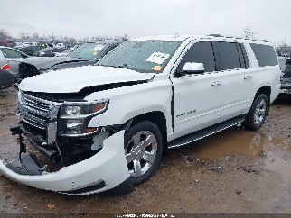 2016 Chevrolet Suburban, VIN 1GNSKJKC3GR457429. Photo 2 of 6 from IAAI auction. OpenDataCar US salvage catalog.