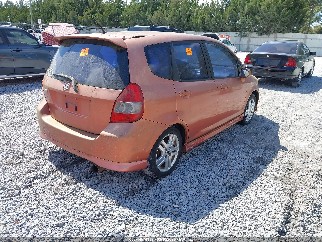 2007 Honda Fit, VIN JHMGD37617S047596. Photo 4 of 6 from IAAI auction. OpenDataCar US salvage catalog.