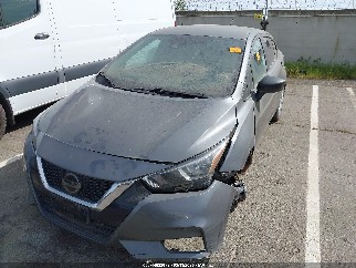 2021 Nissan Versa, VIN 3N1CN8DV8ML858766. Фото 2 из 6 с аукциона IAAI. Каталог авто из США OpenDataCar.