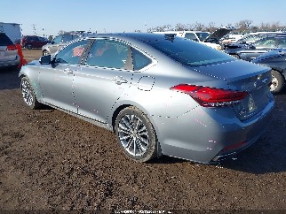 2015 Hyundai Genesis, VIN KMHGN4JEXFU091597. Photo 3 of 6 from IAAI auction. OpenDataCar US salvage catalog.