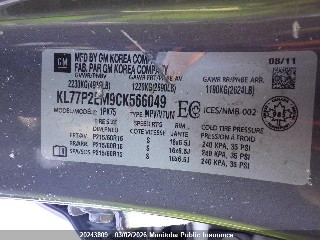 2012 Chevrolet Orlando, VIN KL77P2EM9CK566049. Фото 4 з 6 з аукціону IAAI. Каталог авто зі США OpenDataCar.