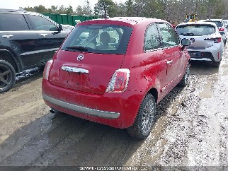 2015 Fiat 500, VIN 3C3CFFCR4FT598604. Zdjęcie 4 z 6 z aukcji IAAI. Katalog aut z USA OpenDataCar.