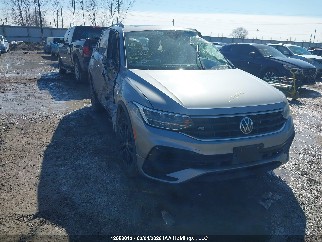 2022 Volkswagen Tiguan, VIN 3VV8B7AX6NM143347. Фото 1 з 6 з аукціону IAAI. Каталог авто зі США OpenDataCar.
