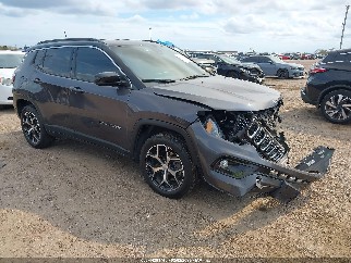 2024 Jeep Compass, VIN 3C4NJDCN4RT129909. Photo 1 of 6 from IAAI auction. OpenDataCar US salvage catalog.