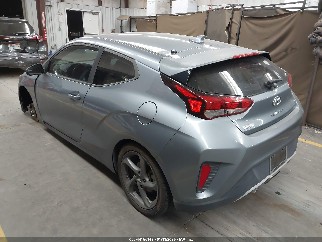 2019 Hyundai Veloster, VIN KMHTG6AF7KU018016. Фото 3 з 6 з аукціону IAAI. Каталог авто зі США OpenDataCar.