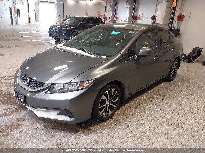 2013 Honda Civic, VIN 2HGFB2F48DH031199. Фото 2 з 6 з аукціону IAAI. Каталог авто зі США OpenDataCar.