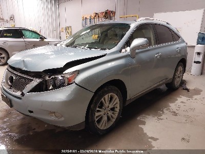 2010 Lexus RX 450h, VIN JTJBC1BA3A2401055. Фото 2 з 6 з аукціону IAAI. Каталог авто зі США OpenDataCar.