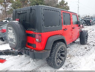 2015 Jeep Wrangler Unlimited, VIN 1C4BJWDG4FL538028. Zdjęcie 4 z 6 z aukcji IAAI. Katalog aut z USA OpenDataCar.