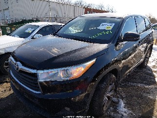 2014 Toyota Highlander, VIN 5TDBKRFH1ES061656. Фото 2 з 6 з аукціону IAAI. Каталог авто зі США OpenDataCar.