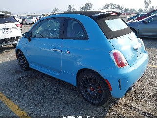 2017 Fiat 500C, VIN 3C3CFFJH2HT659218. Фото 3 из 6 с аукциона IAAI. Каталог авто из США OpenDataCar.