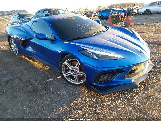 2021 Chevrolet Corvette Stingray, VIN 1G1YB3D44M5120137. Фото 1 з 6 з аукціону IAAI. Каталог авто зі США OpenDataCar.