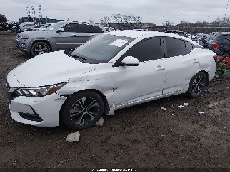 2022 Nissan Sentra, VIN 3N1AB8CV5NY300136. Фото 2 з 6 з аукціону IAAI. Каталог авто зі США OpenDataCar.