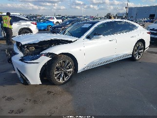 2018 Lexus LS 500, VIN JTHB51FF4J5000484. Фото 2 из 6 с аукциона IAAI. Каталог авто из США OpenDataCar.