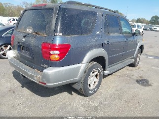 2002 Toyota Sequoia, VIN 5TDZT34AX2S079437. Photo 4 of 6 from IAAI auction. OpenDataCar US salvage catalog.