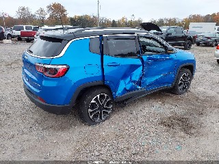 2022 Jeep Compass, VIN 3C4NJDCB5NT154592. Фото 4 з 6 з аукціону IAAI. Каталог авто зі США OpenDataCar.