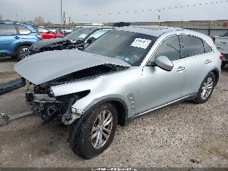 2017 Infiniti QX70, VIN JN8CS1MU8HM142888. Фото 2 из 6 с аукциона IAAI. Каталог авто из США OpenDataCar.