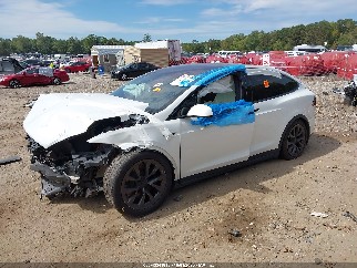 2023 Tesla Model X, VIN 7SAXCDE50PF372177. Фото 2 из 6 с аукциона IAAI. Каталог авто из США OpenDataCar.