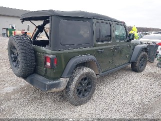 2022 Jeep Wrangler Unlimited, VIN 1C4HJXDG0NW180536. Фото 4 из 6 с аукциона IAAI. Каталог авто из США OpenDataCar.