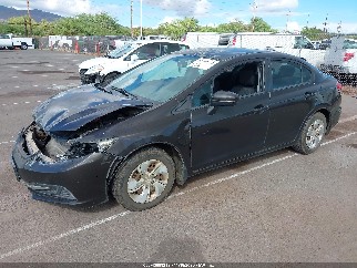 2014 Honda Civic, VIN 2HGFB2F57EH503595. Фото 2 из 6 с аукциона IAAI. Каталог авто из США OpenDataCar.