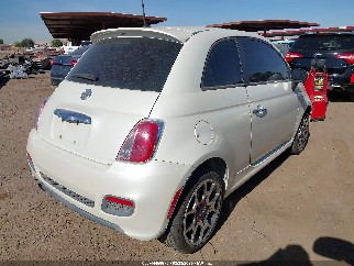 2012 Fiat 500, VIN 3C3CFFBR4CT213197. Фото 4 з 6 з аукціону IAAI. Каталог авто зі США OpenDataCar.