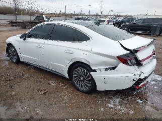 2022 Hyundai Sonata Hybrid, VIN KMHL54JJ3NA053382. Photo 3 of 6 from IAAI auction. OpenDataCar US salvage catalog.