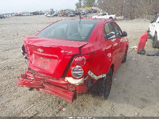 2014 Chevrolet Sonic, VIN 1G1JA5SH4E4243756. Фото 4 з 6 з аукціону IAAI. Каталог авто зі США OpenDataCar.