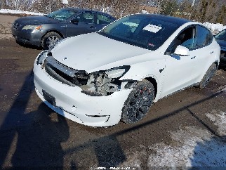 2022 Tesla Model Y, VIN 7SAYGDEF8NF377240. Фото 2 з 6 з аукціону IAAI. Каталог авто зі США OpenDataCar.